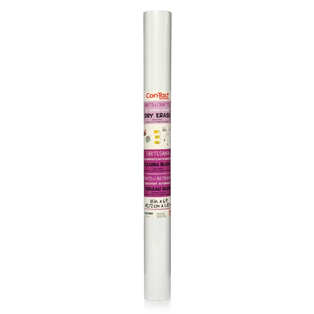 Dry Erase Con-Tact Brand Adhesive Roll 18" x 6'