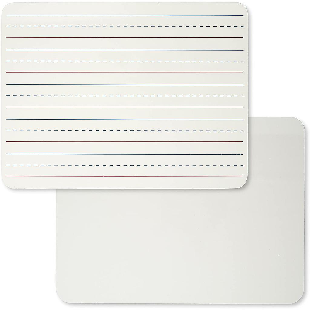 12ct Two Sided Lined & Plain Dry Erase Lapboard Class Pack