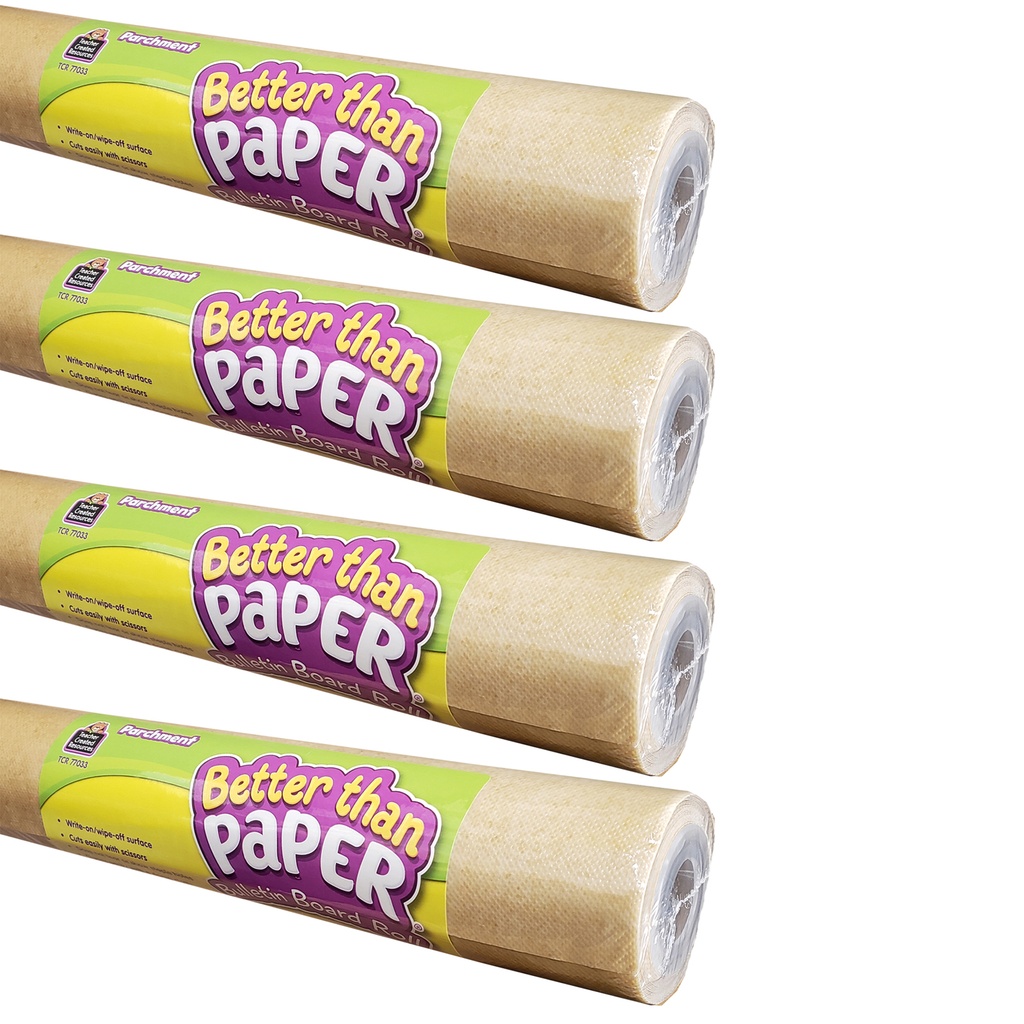 Better Than Paper® Parchment Bulletin Board 4 Roll Pack