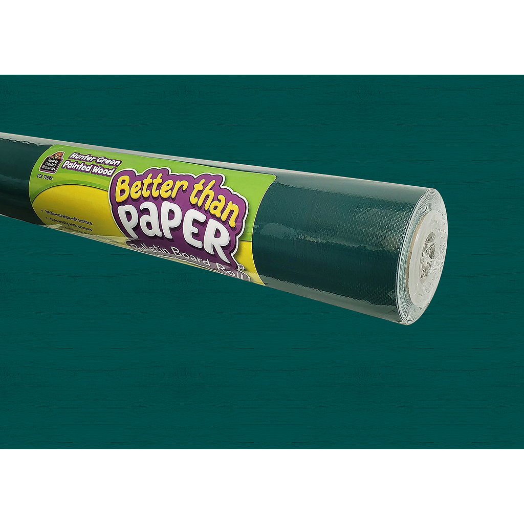 Better Than Paper® Hunter Green Bulletin Board Roll Pack of 4