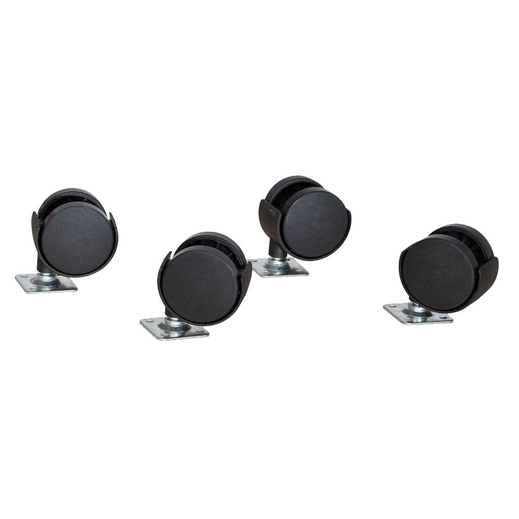 Contender Set of 4 Casters with Hardware
