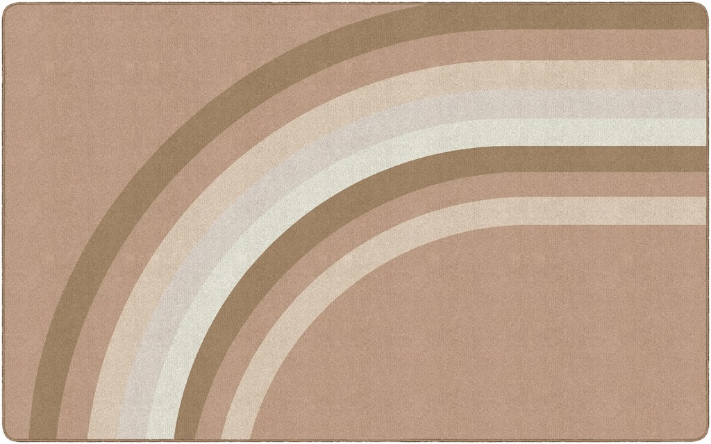 Simply Stylish Boho Rainbow Neutral Rainbow 5' X 7'6" Rectangle Carpet