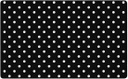 Black White &amp; Stylish Brights Small Black &amp; White Polka Dots 5' X 7'6&quot; Rectangle Carpet