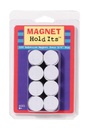 100ct 3/4in Round Adhesive Backed Magnetic Dots