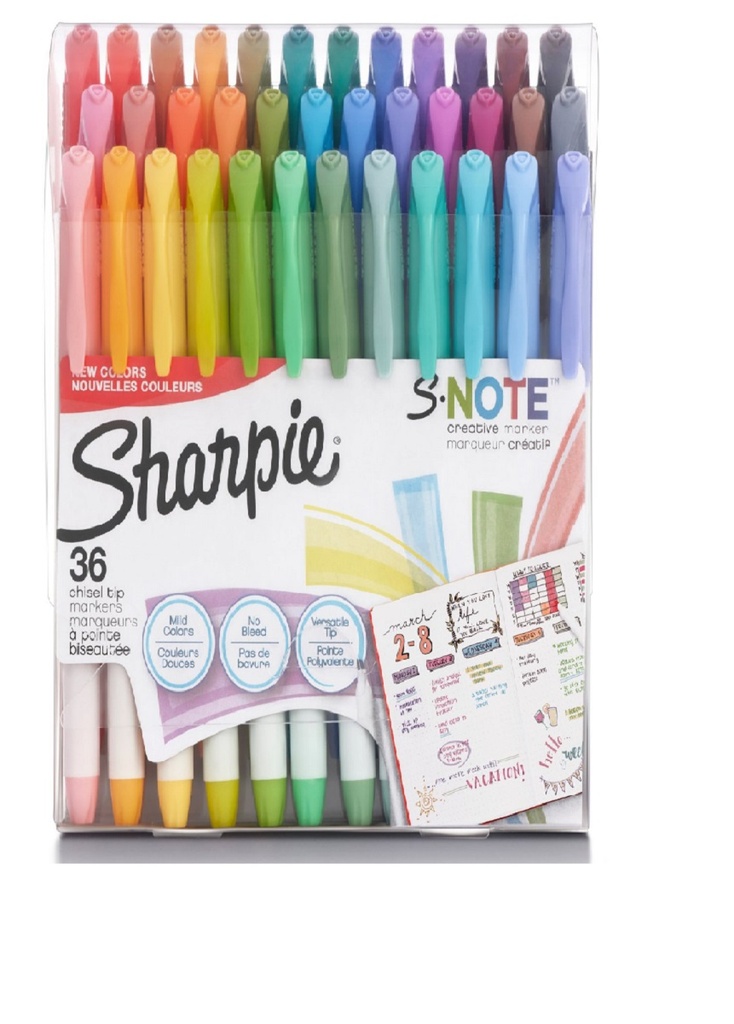 36ct Sharpie S-Note Markers