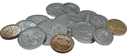 110ct Play Money Assorted Coins