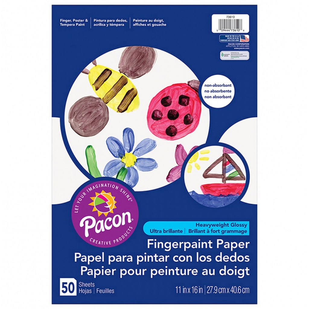 11x16 Fingerpaint Paper 50 Sheet        Pack
