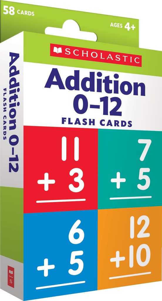 Addition 0 - 12 Flash Cards
