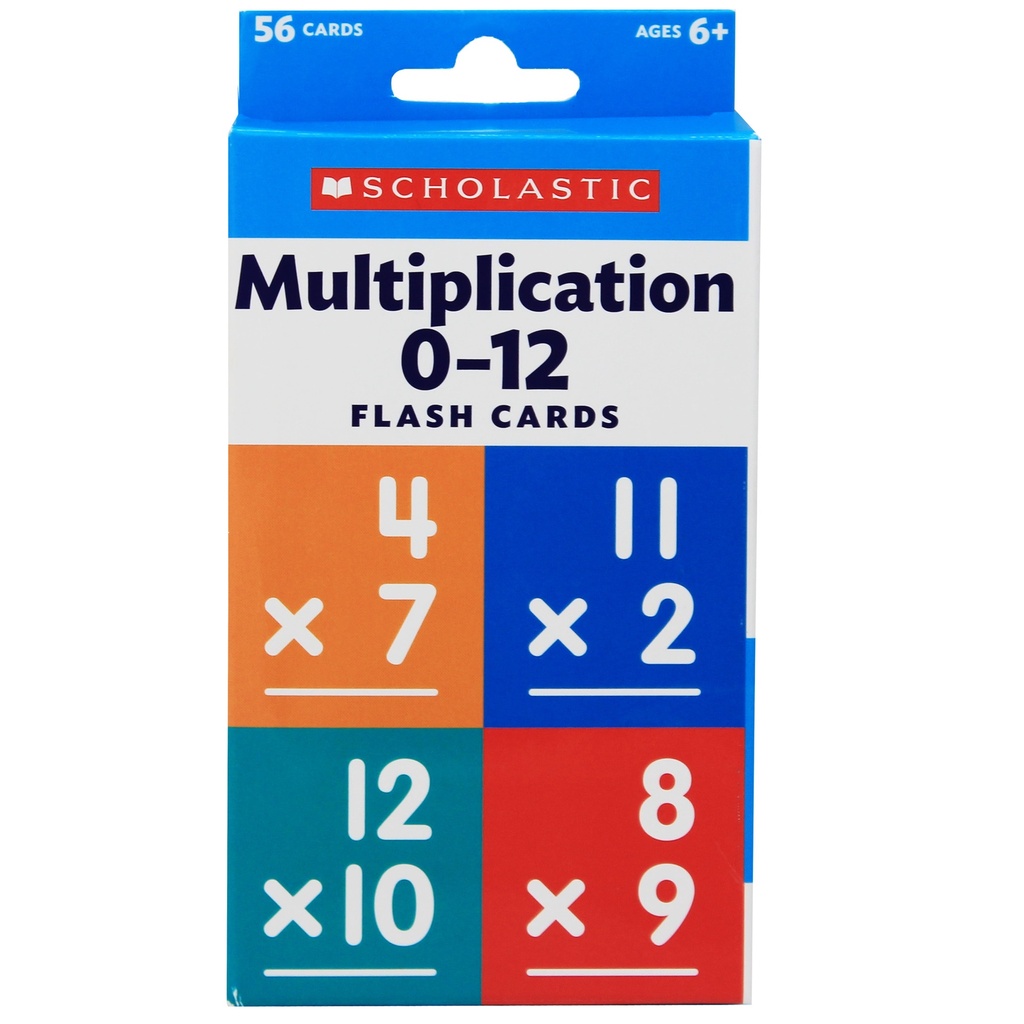 Multiplication 0 - 12 Flash Cards