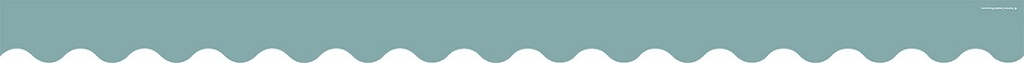 Calming Blue Scalloped Border Trim