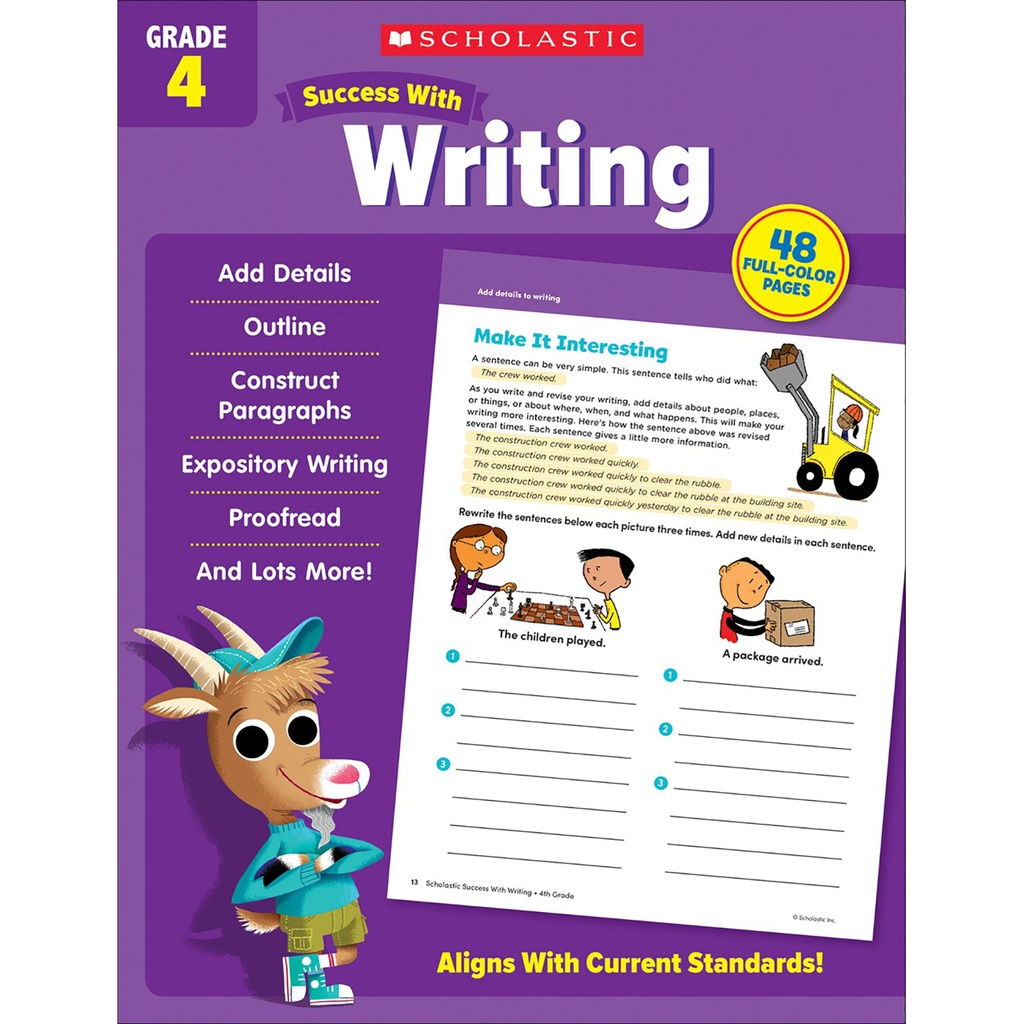 Success with Writing Workbook Grade 4