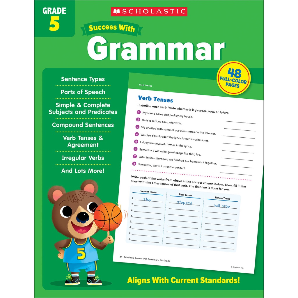 Success with Grammar Workbook Grade 5