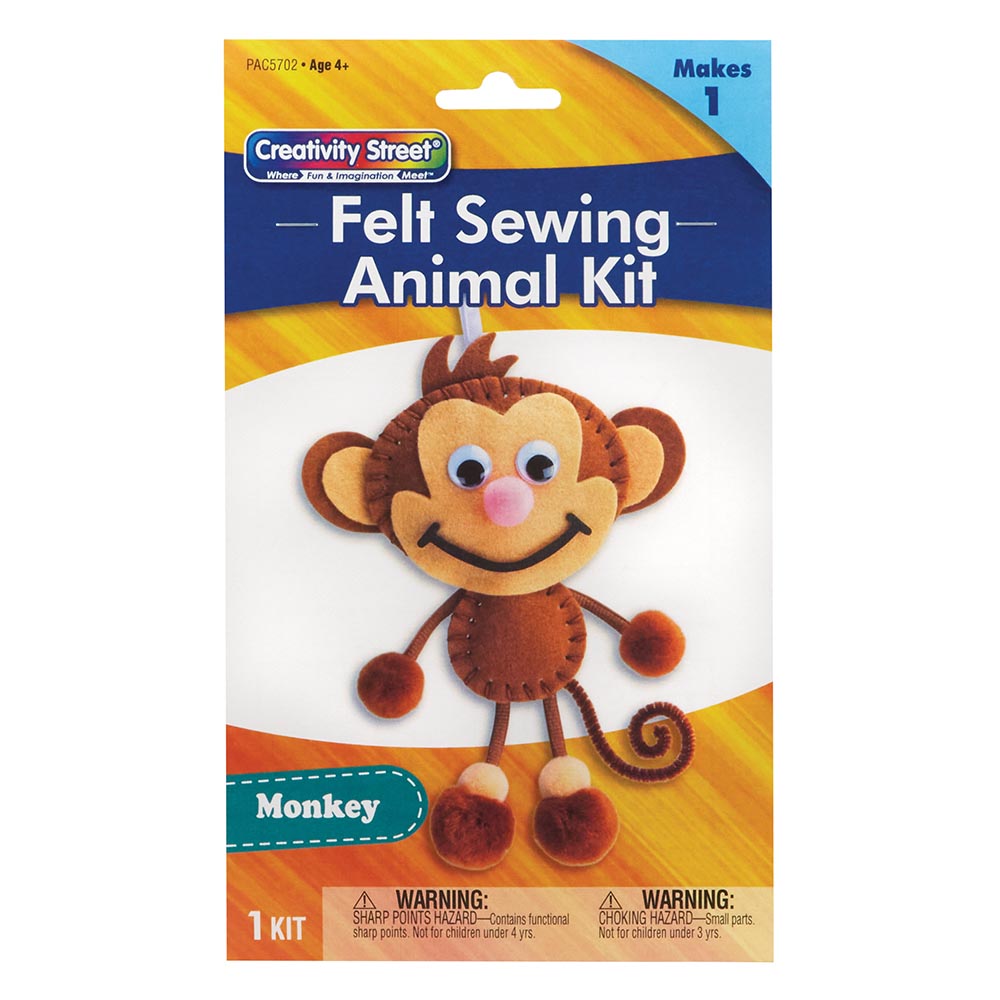 Monkey Felt Sewing Activity Kit