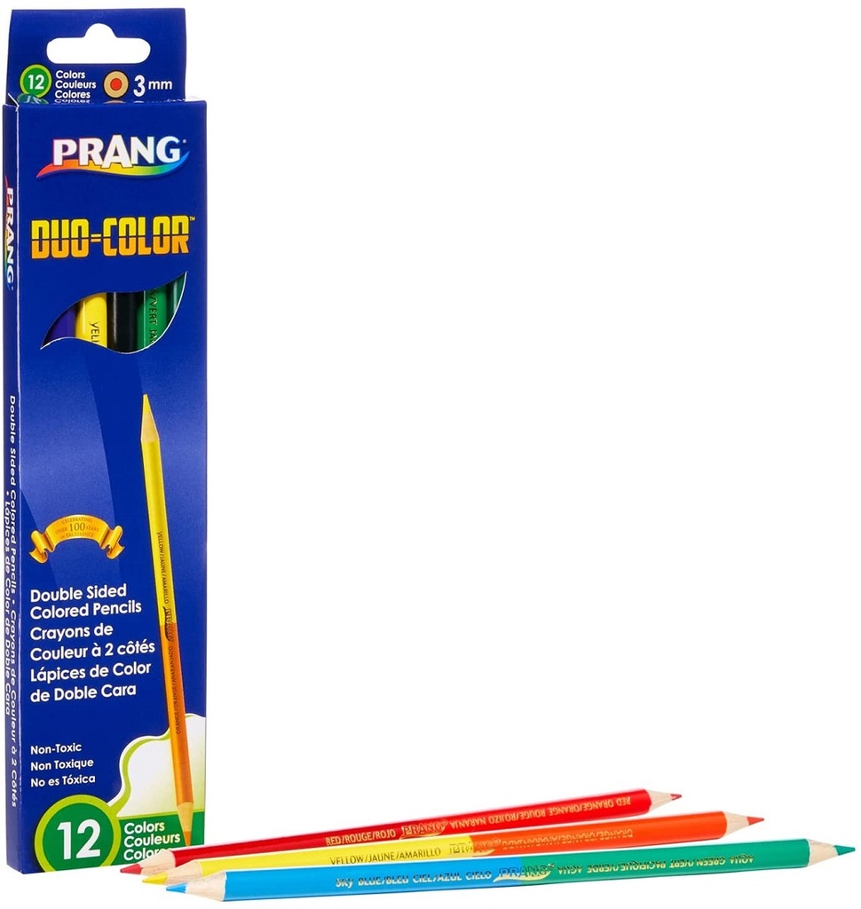 Prang Duo Colored Pencils 12 Color - 6 Ct Set