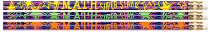 12ct Math Super Star Pencils