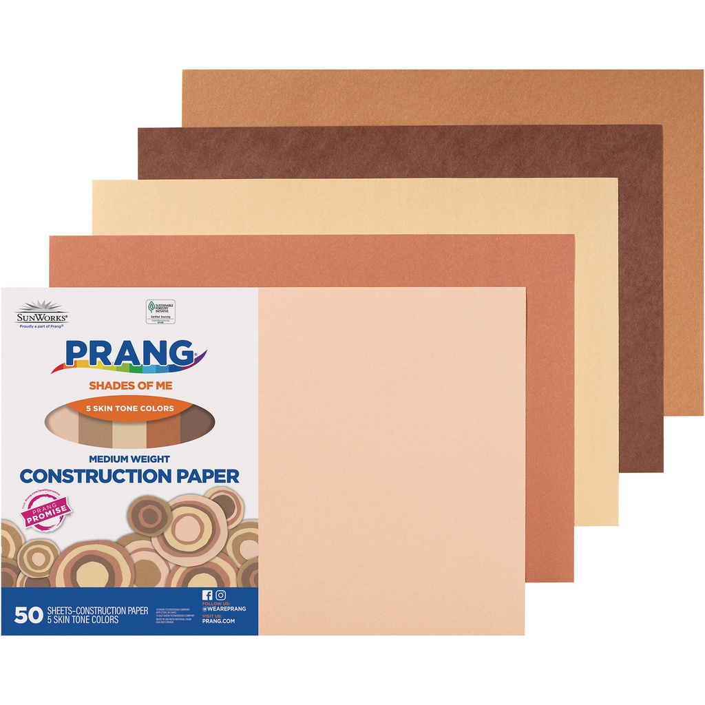 12x18 Multicultural Construction Paper 50ct Pack