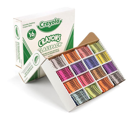 800ct 16 Color Crayola Crayon Classpack