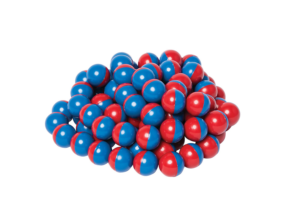 North/South Magnet Marbles (Red/Blue) Set of 100