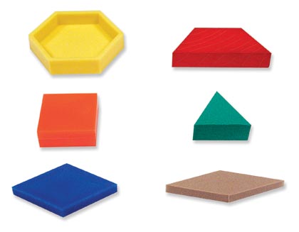 250 Plastic .5cm Pattern Blocks