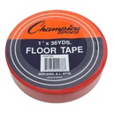 Floor Marking Tape, 1" x 36 yd, Red