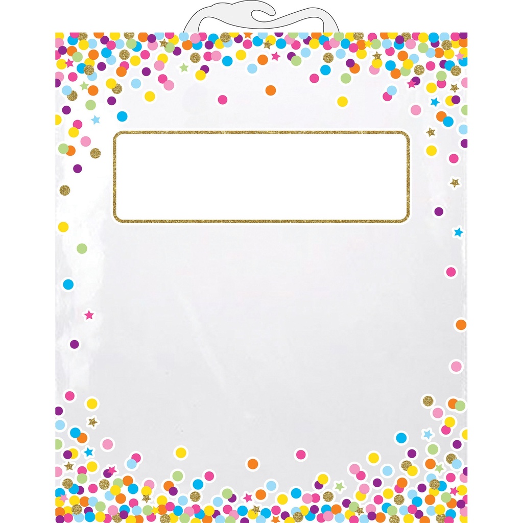 Hanging Confetti Pattern Storage/Book Bag