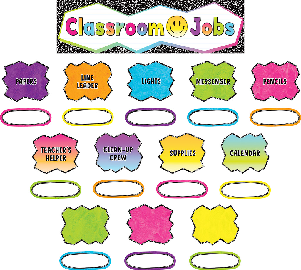 Brights 4Ever Classroom Jobs Mini Bulletin Board Set