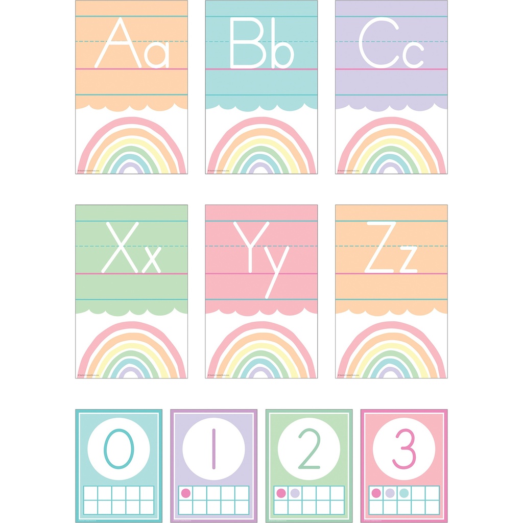 Pastel Pop Alphabet Bulletin Board Set