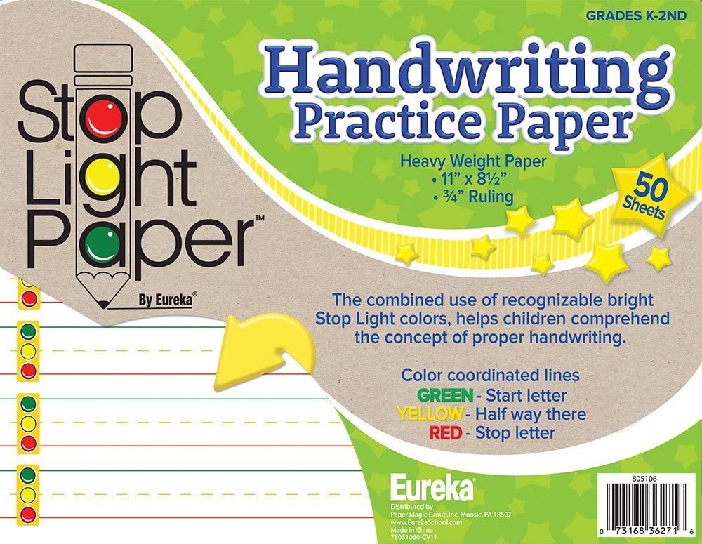 50ct Stop Light Paper Practice Paper Notepad