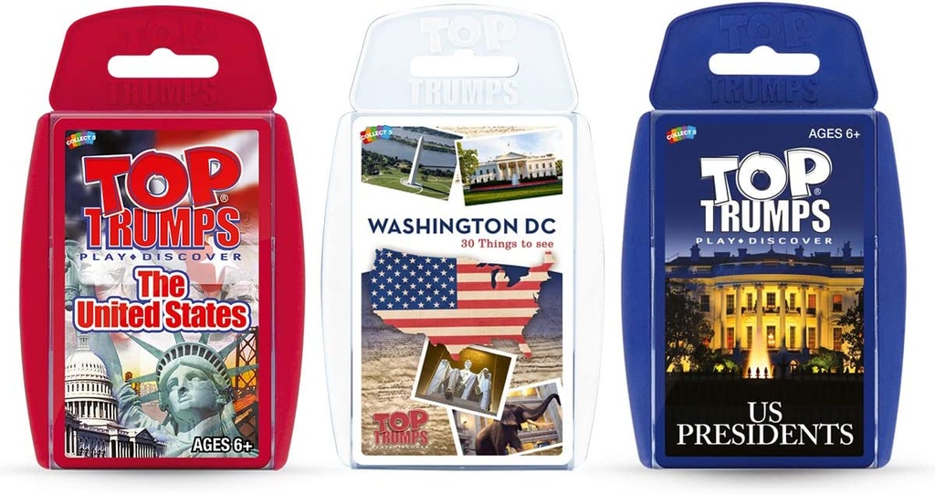 Red, White, & Blue - US States - US Presidents & Washington DC - 3-Game Bundle