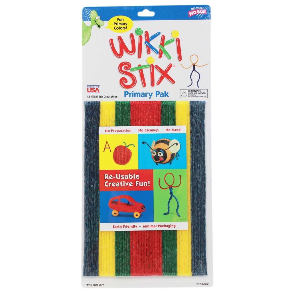 48ct Wikki Stix® Primary Colors