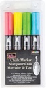 Fluorescent Red, Blue, Yellow & Green Broad Point Chalk Markers