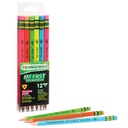 12ct Neon Assorted My First® Tri-Write™ Wood Pencils