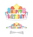Happy Birthday Crowns 30 Pack with Elastic Bands (101021 CD)