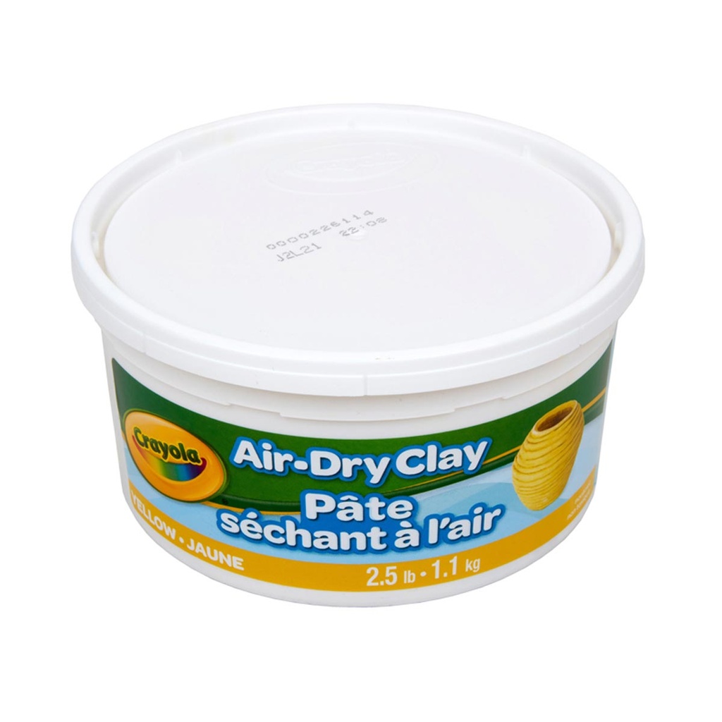 Air Dry Clay, 2.5lb Tub, Yellow