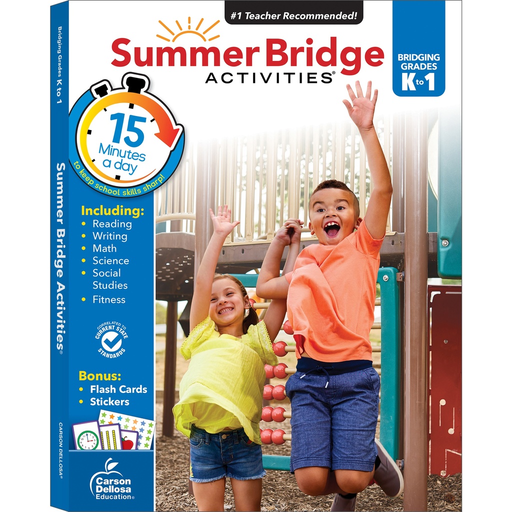Summer Bridge Activities® Workbook, Grade K-1, Paperback