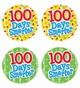 32ct 100 Days Smarter Wear Em Badges