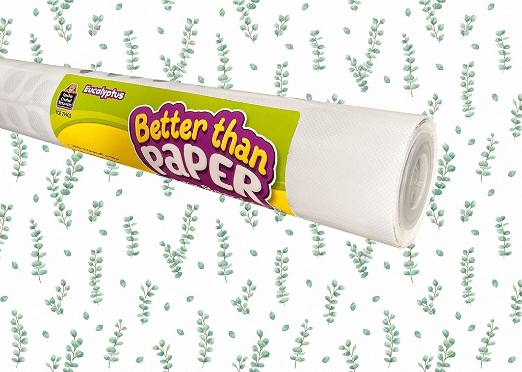 Better Than Paper Bulletin Board Roll, Eucalyptus, 4-Pack