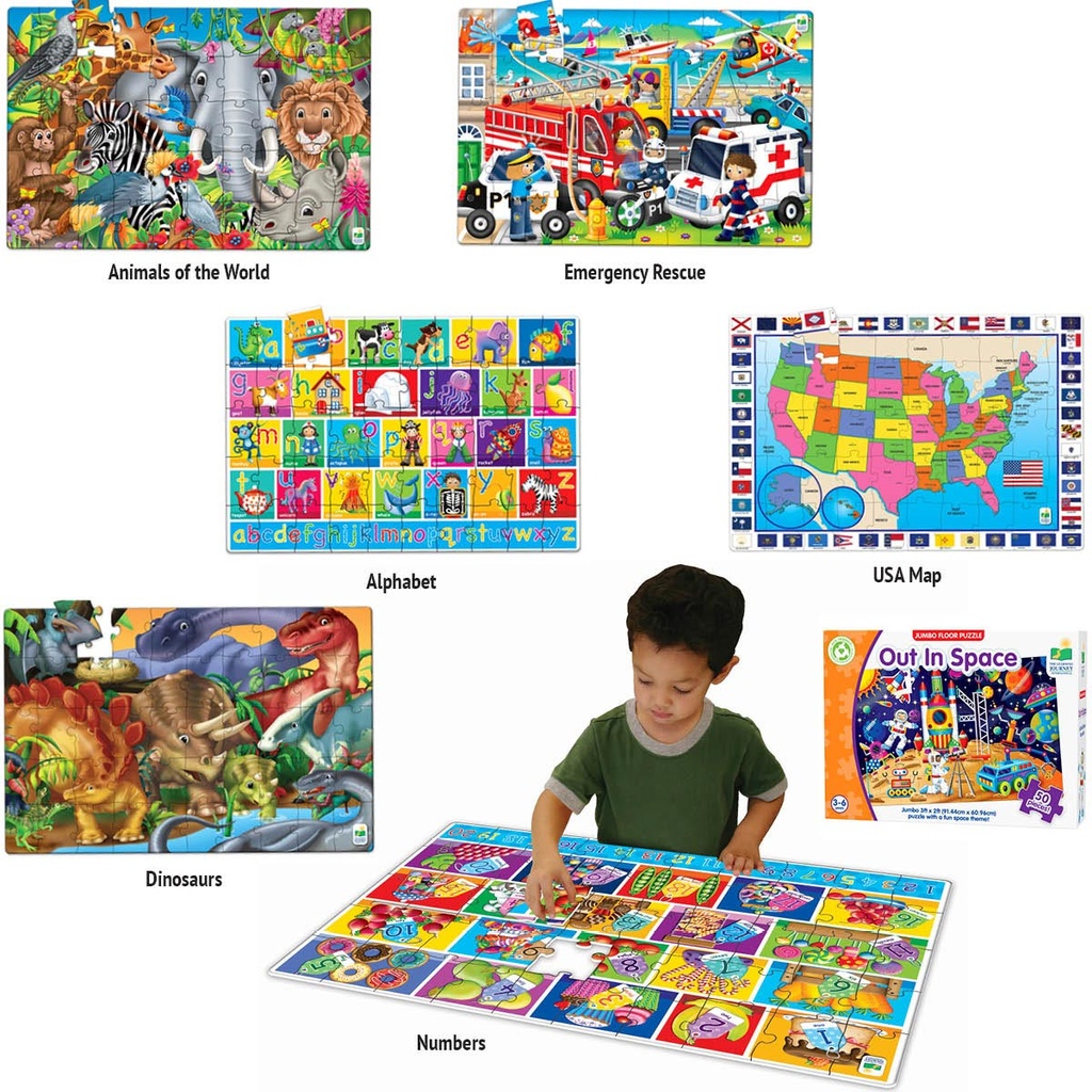 Learning Journey Jumbo Floor Puzzles Set