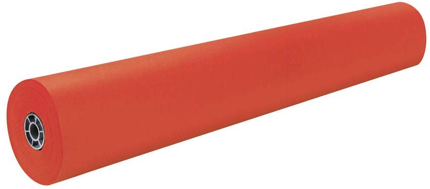 36in x 1000ft Orange Rainbow Kraft Paper Roll
