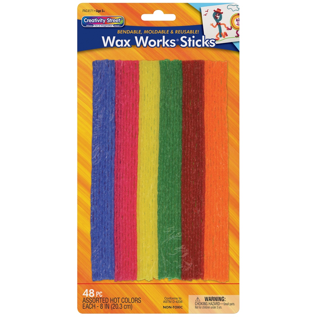48ct Hot Colors Wax Works Sticks