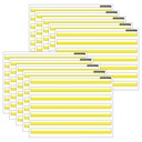 Smart Poly® PosterMat Pals™ Space Savers, 13" x 9-1/2", 3/4" Handwriting Highlighted Yellow, Pack of 10