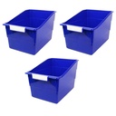 Tattle® Wide Shelf File, Blue, Pack of 3