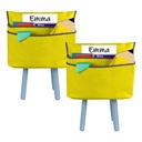 Small Chair Cubbie™, 12", Sunny Yellow, Pack of 2