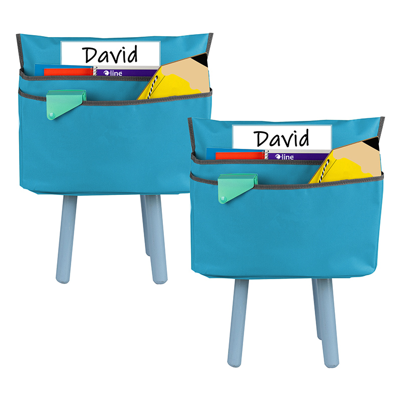 Medium Chair Cubbie™, 15", Seaside Blue, Pack of 2