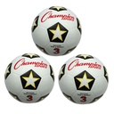 Rubber Soccer Ball, Size 3, Pack of 3