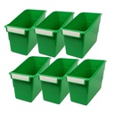 Tattle® Shelf File, Green, Pack of 6