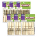 Spring Clothespins, Natural, Extra-Large, 3-3/8", 50 Per Pack, 6 Packs