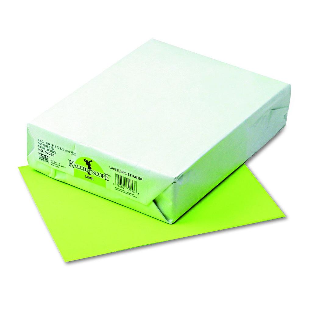 500ct 8.5x11 Hyper Lime Multi Purpose Paper
