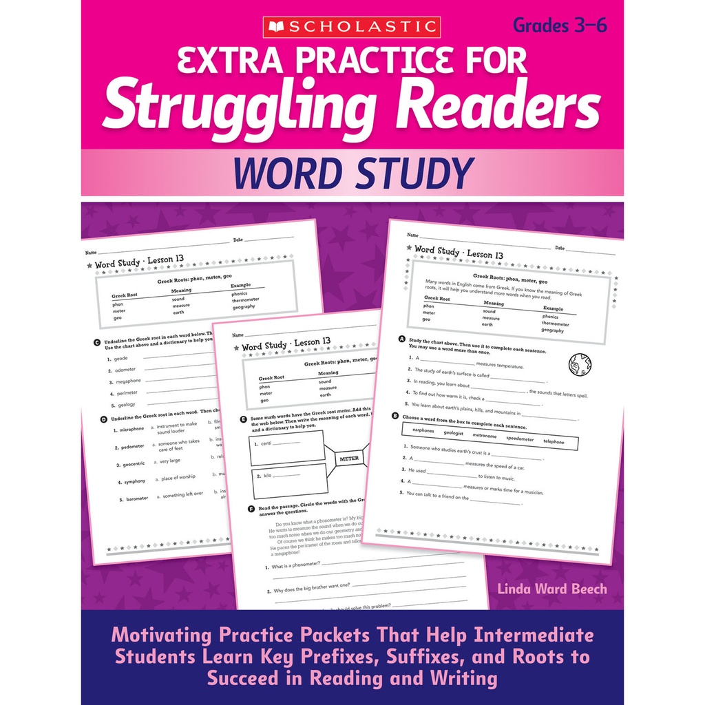 Extra Practice for Struggling Readers: Word Study