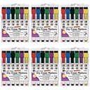 Magnetic Dry Erase Markers with Erasers, 6 Per Pack, 6 Packs